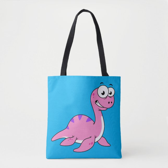 Cute Illustration Of The Loch Ness Monster. Tote Bag (Front)