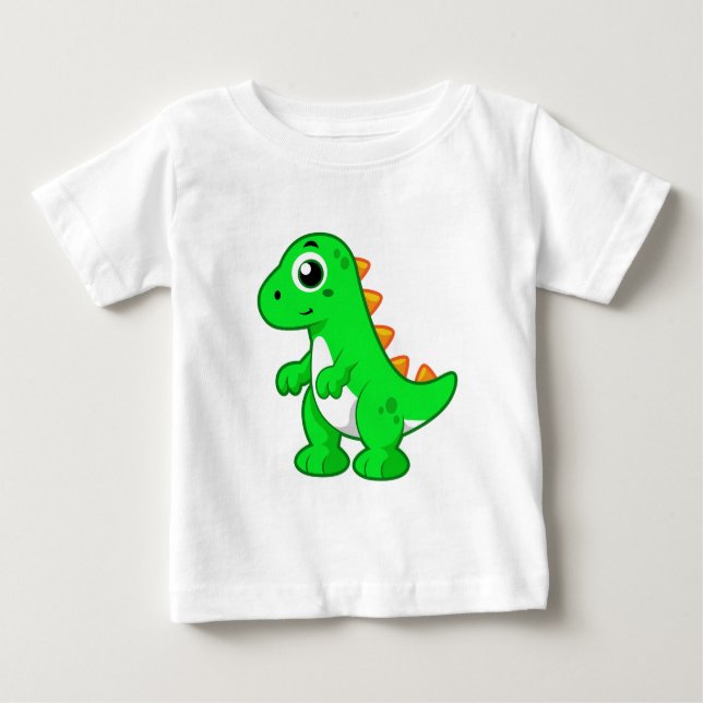 Cute Illustration Of Tyrannosaurus Rex. Baby T-Shirt (Front)