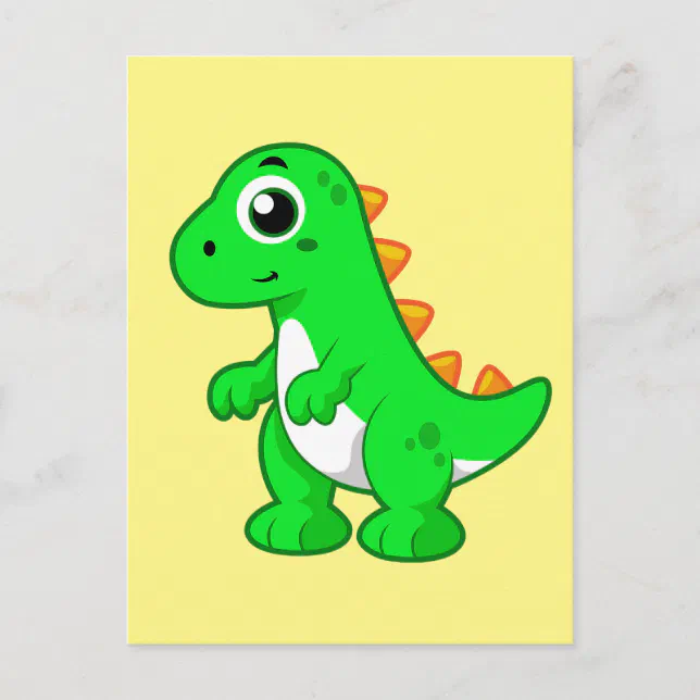 Rex Postcards Cute Illustration Of Tyrannosaurus Rex. Postcard | Zazzle