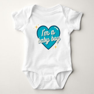 Cute I'm A Baby Boy Surprise Gender Baby Bodysuit