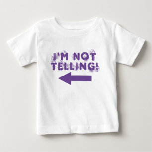 Cute "I'm Not Telling!" Baby T-shirt