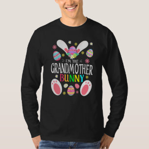 Cute I'm The Grandmother Bunny Matching Family Eas T-Shirt