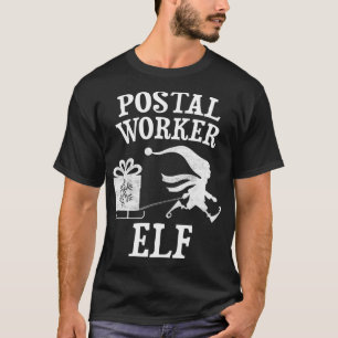 Cute I'm The Postal Worker Elf Christmas Gift  T-Shirt