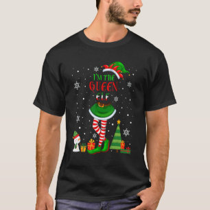 Cute I'm The Queen Elf Christmas Matching Family G T-Shirt