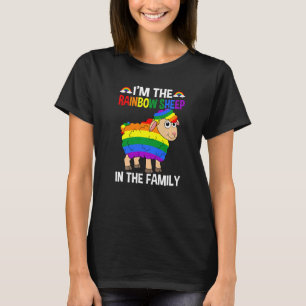 Cute I'm The Rainbow Sheep In The Family Lgbtq Pri T-Shirt