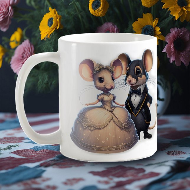Cute image of mouse wedding coffee mug (Creator Uploaded)