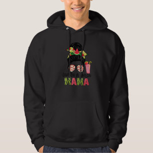 Cute In A Melon Mama Messy Bun Watermelon Summer Hoodie