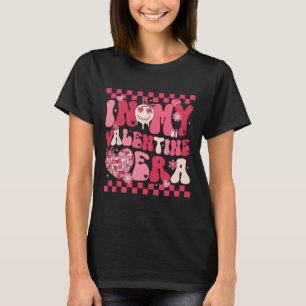 Cute In My Valentine Era Girls Kids Retro Disco He T-Shirt