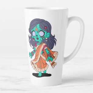 Cute Indian Zombie Latte Mug