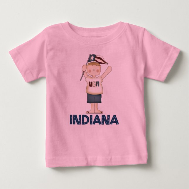 Cute Indiana USA Kids T-shirt (Front)