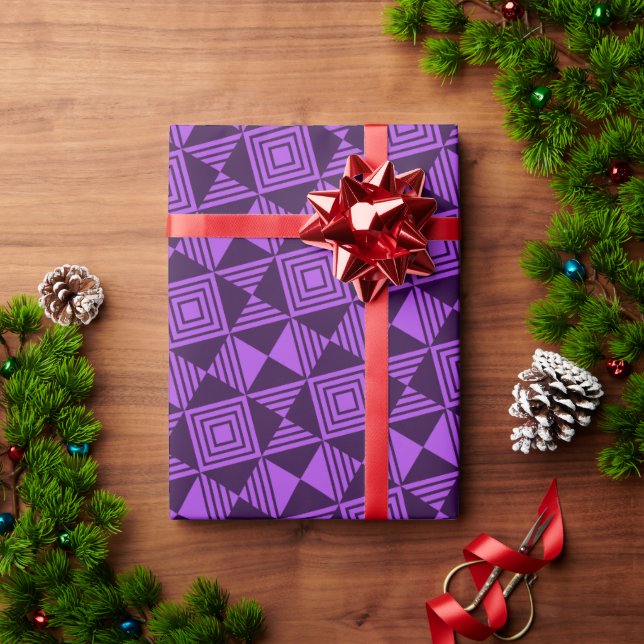 Cute Initial Chic Celebration Birthday Wrapping Paper (Holiday Gift)