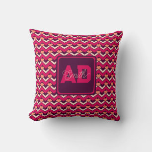 Cute Initial Custom Family Pillow