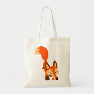 Cute Inquisitive Cartoon Fox Bag