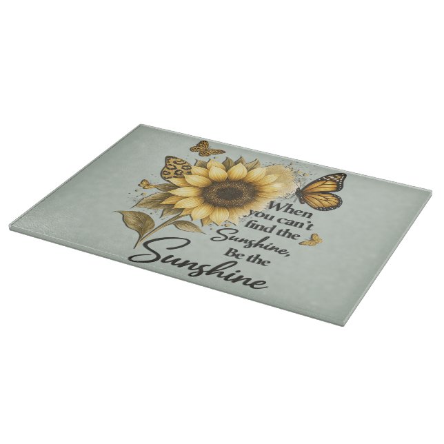 Cute Inspirational Be The Sunshine  Cutting Board (Corner)