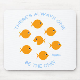 Cute Inspirational Goldfish Mousepad