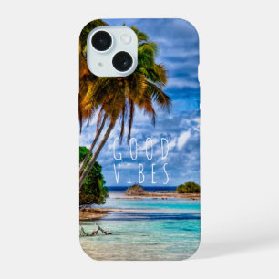 Cute Inspirational Hawaiian Beach Summer Landscape iPhone 15 Case