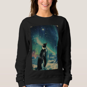 Cute Inspirational Penguin Vintage Art Retro Graph Sweatshirt