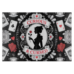 Cute Inspired By Dark Alice In Wonderland Cutting Board