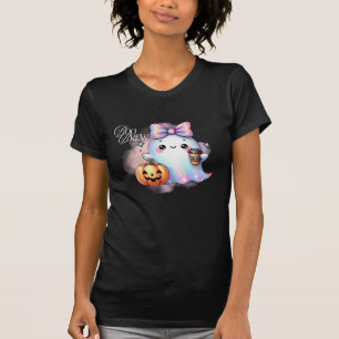 Cute Iridescent Ghost Halloween T-Shirt