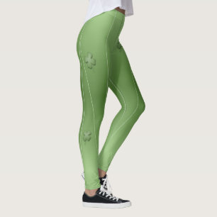 Cute Irish Clover Design Leggings