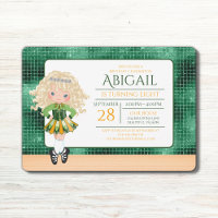 Cute Irish Dance Blonde Girl Soft Shoe Birthday