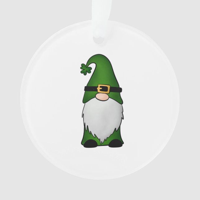 Cute Irish Gnome   Ornament (Front)
