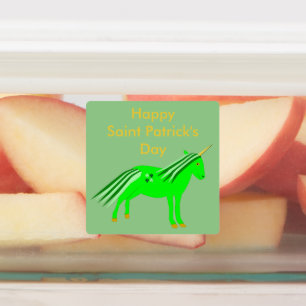 Cute Irish Green and Gold Unicorn Custom