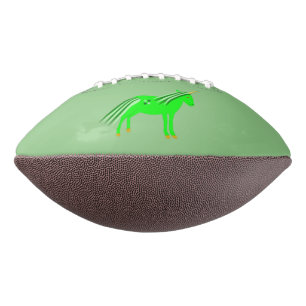 Cute Irish Green and Gold Unicorn Football