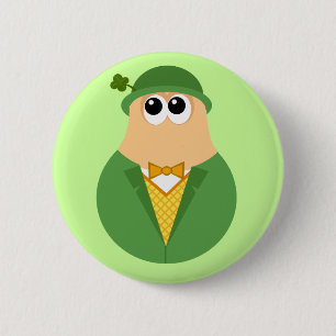 Cute Irish Leprechaun button