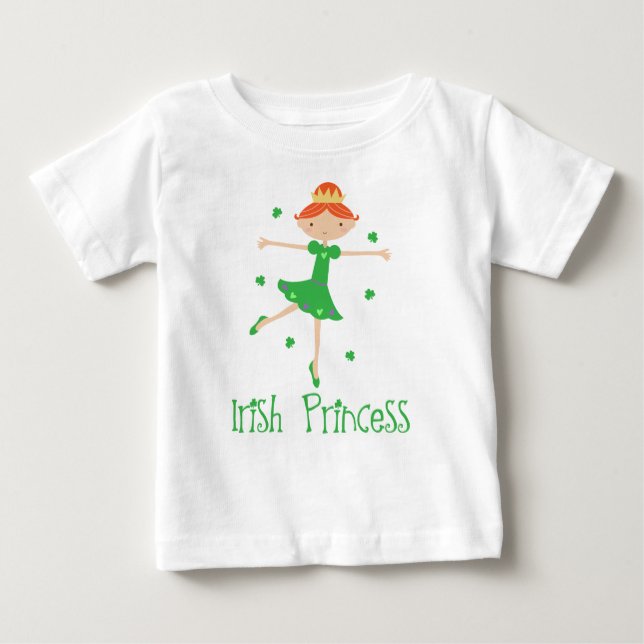 Cute Irish Princess Baby Infant Tee Shirt (Front)
