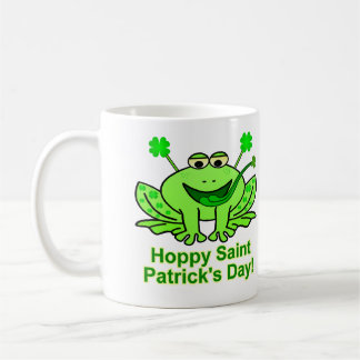 Cute Irish Saint Patrick's Day Frog Coffee Mug