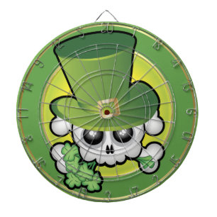 Cute Irish Skull Dartboard