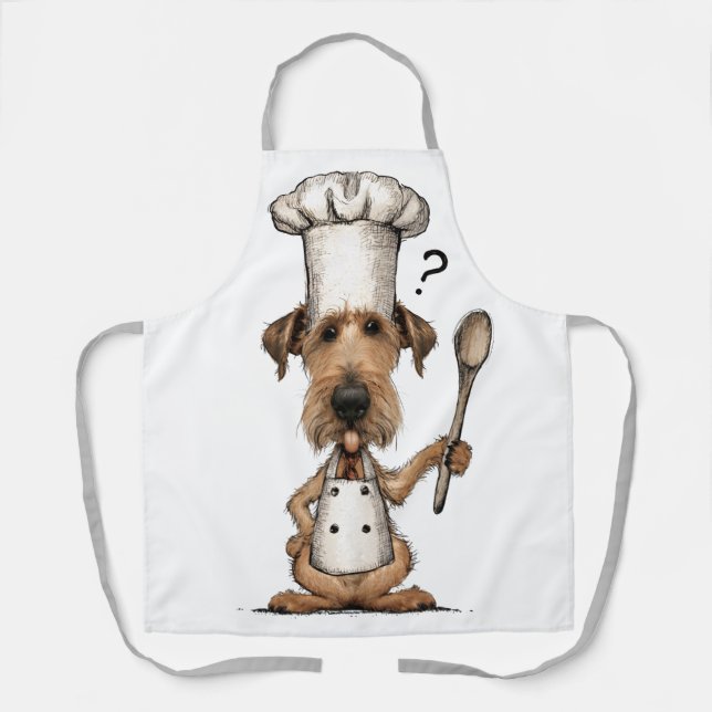 Cute Irish Terrier Chef Cooking Dog Apron (Front)