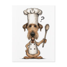 Cute Irish Terrier Chef Cooking Funny Dog 