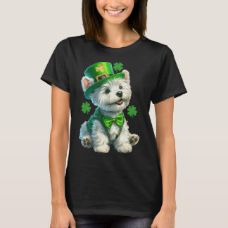 Cute Irishthemed West Highland white terrier tee