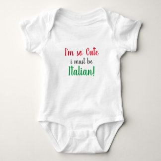 Cute Italian Baby Shower Bodysuit
