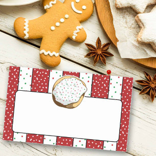 Cute Italian Cookie Swap Blank Name Tags