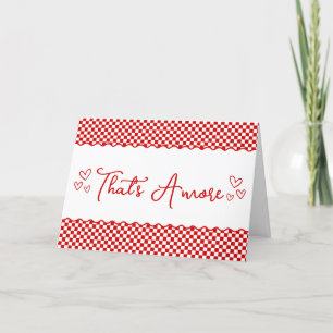 Cute Italian Themed "That's Amore" Thank You Card