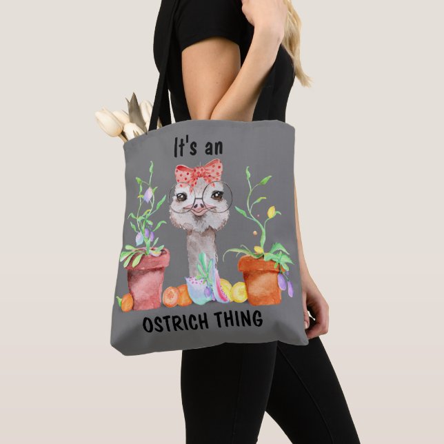 Cute It's An Ostrich Thing Tote Bag (Close Up)