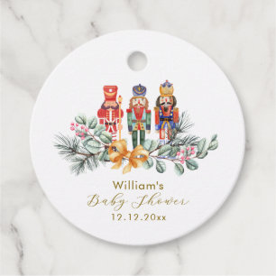 Cute It's Cold Outside Nutcracker Baby Shower  Favour Tags