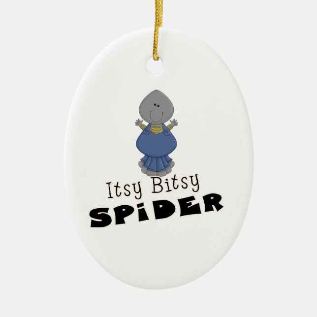 cute itsy bitsy spider ceramic tree decoration (Front)