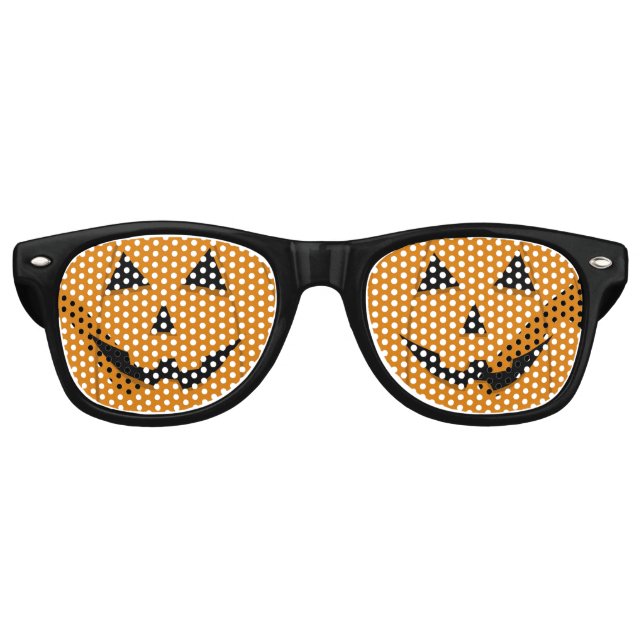 Cute Jack-O-Lantern Halloween Party Costume Shades (Front)
