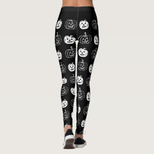 Cute Jack O Lantern Pattern Halloween Costume  Leggings