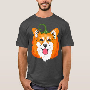 Cute Jack O Lantern Pumpkin Corgi Dog Halloween Co T-Shirt