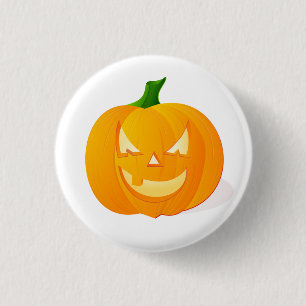 Cute Jack O Lantern Pumpkin Halloween 3 Cm Round Badge