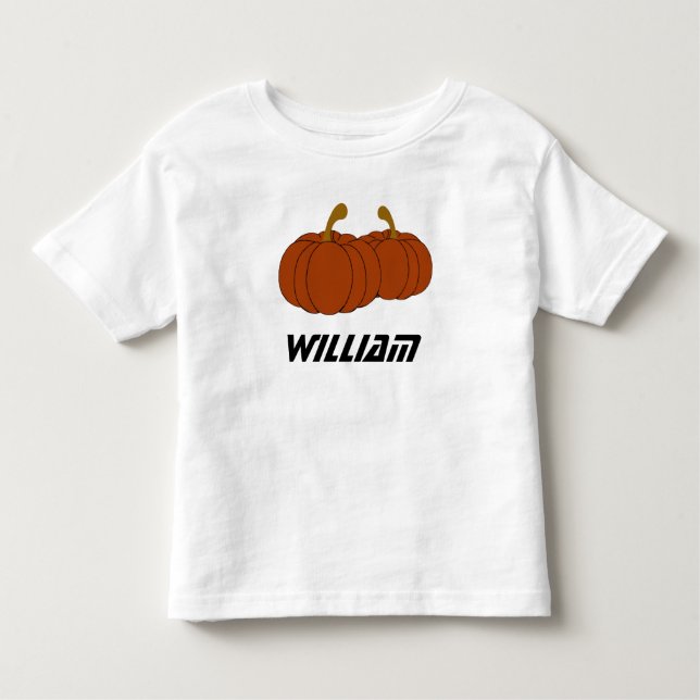 Cute jack o lantern pumpkin Halloween Toddler T-Shirt (Front)
