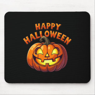 Cute Jack O'lantern Pumpkin Happy Halloween Mouse Pad