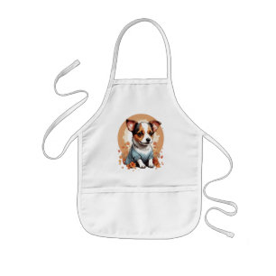 Cute Jack Russel Puppy Postcard Kids Apron