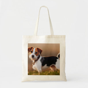 Cute Jack Russel Terrier Dog Photograph Tote Bag