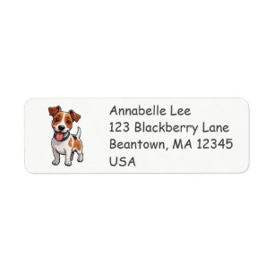 Cute Jack Russel Terrier Return Address Label